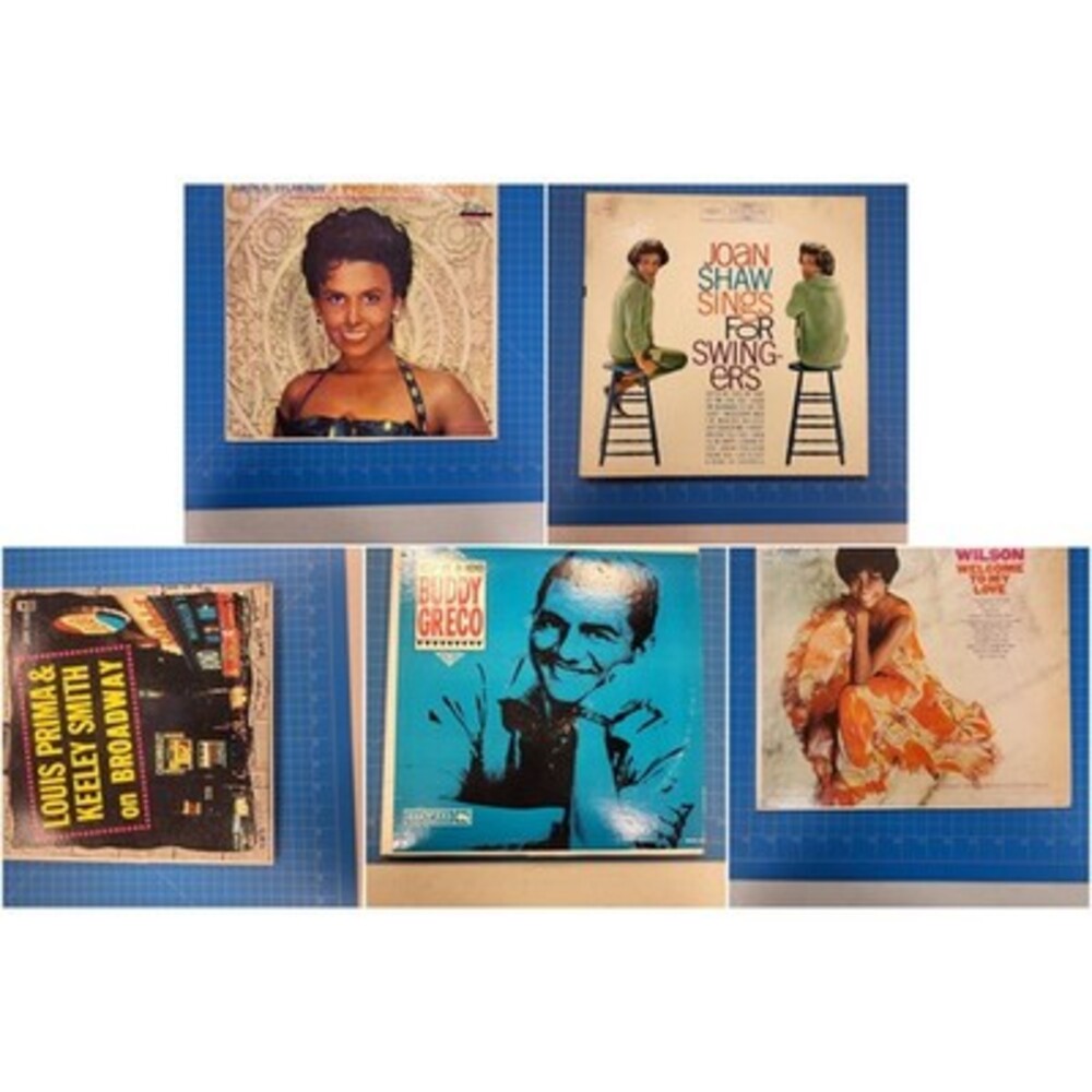 Lot of 5 Jazz Vocal Vinyl Records LP Broadway Buddy Feel Greco Horne Joan Keeley